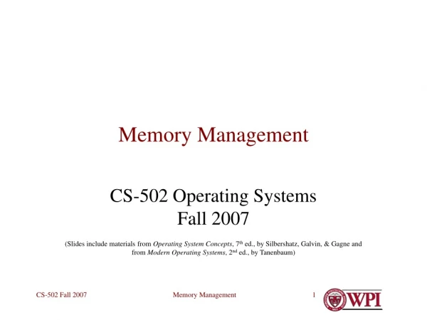 Memory Management