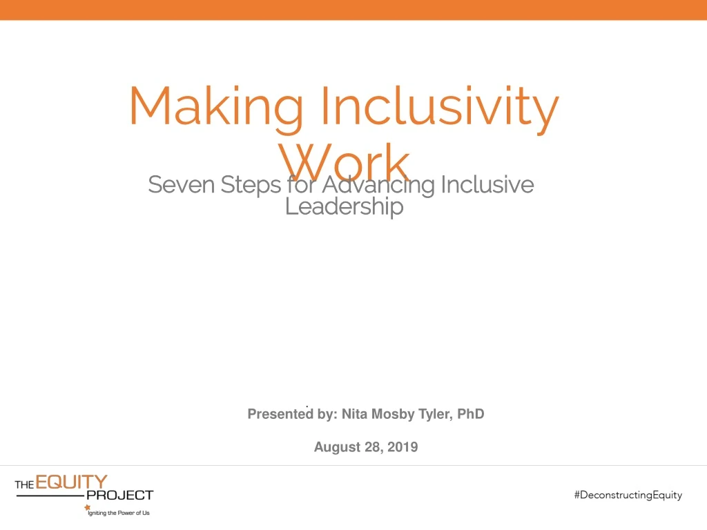 making inclusivity work