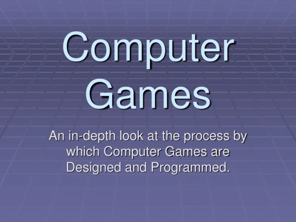 Computer Games