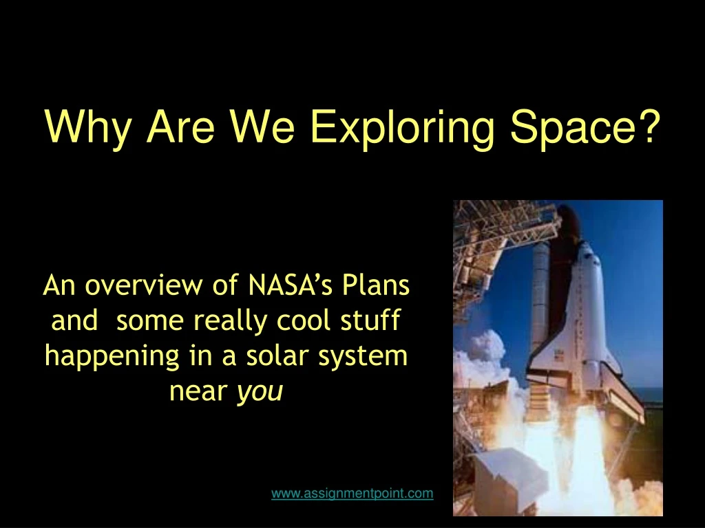 why are we exploring space