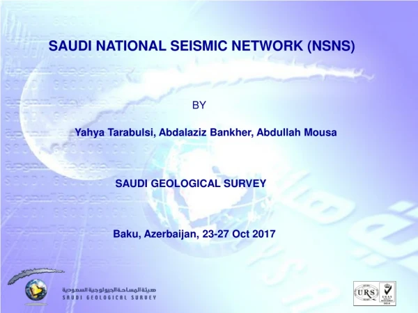 SAUDI NATIONAL SEISMIC NETWORK (NSNS)