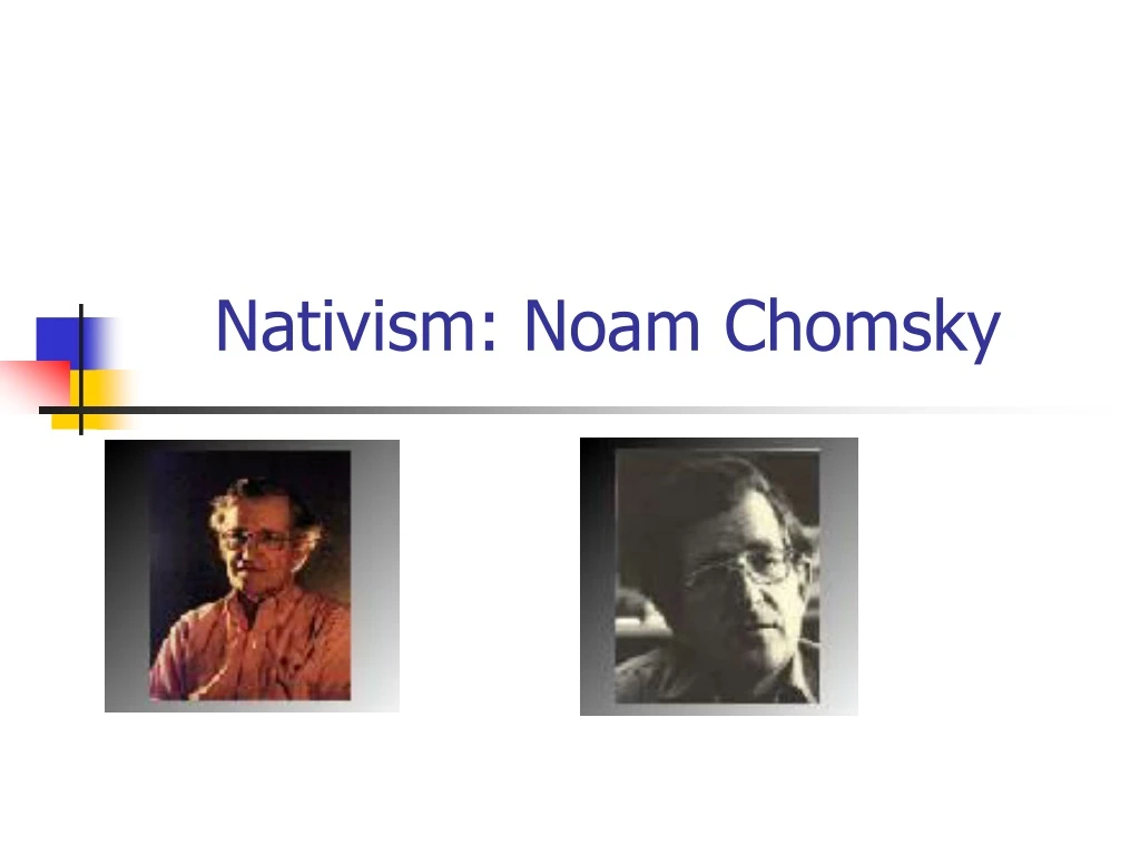 nativism noam chomsky