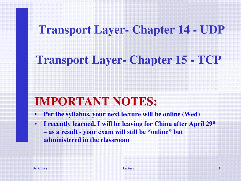 transport layer chapter 14 udp