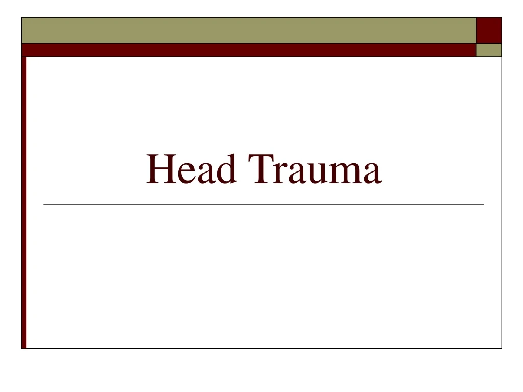 head trauma