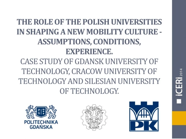 The role of the polish universities in shaping a new mobility  culture