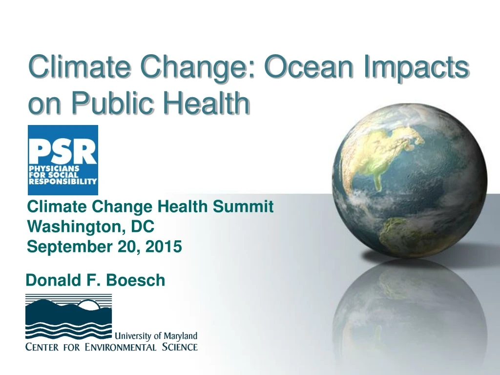 climate change ocean impacts on public health