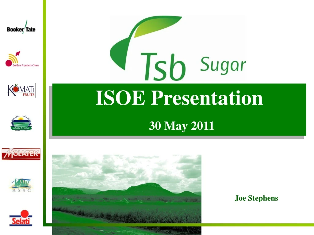 isoe presentation 30 may 2011