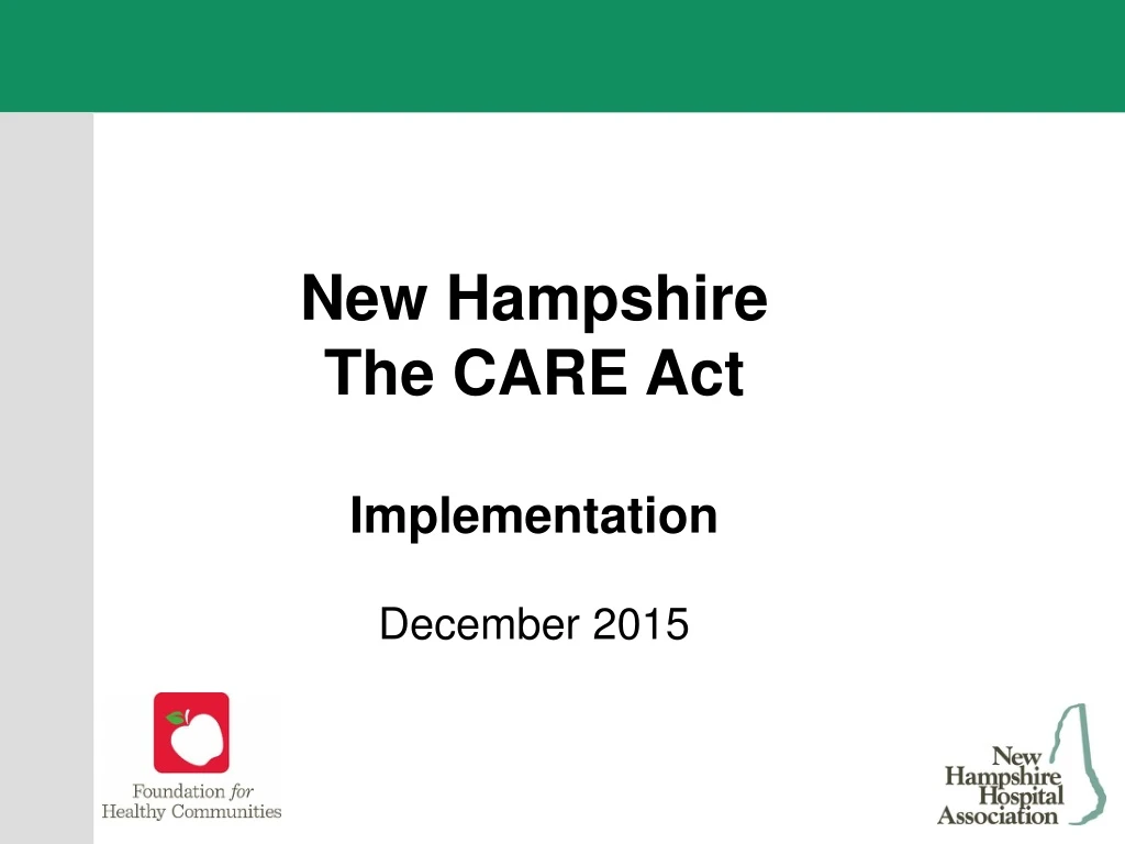 new hampshire the care act implementation