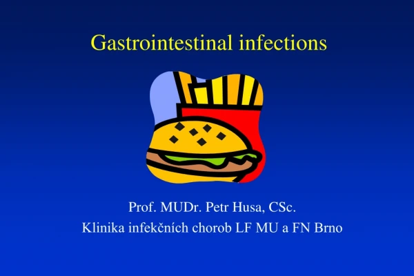 Gastrointestinal infections