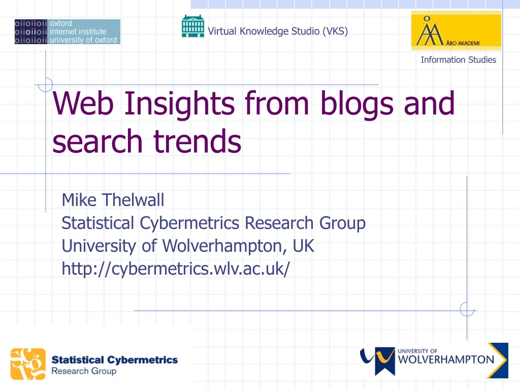 web insights from blogs and search trends