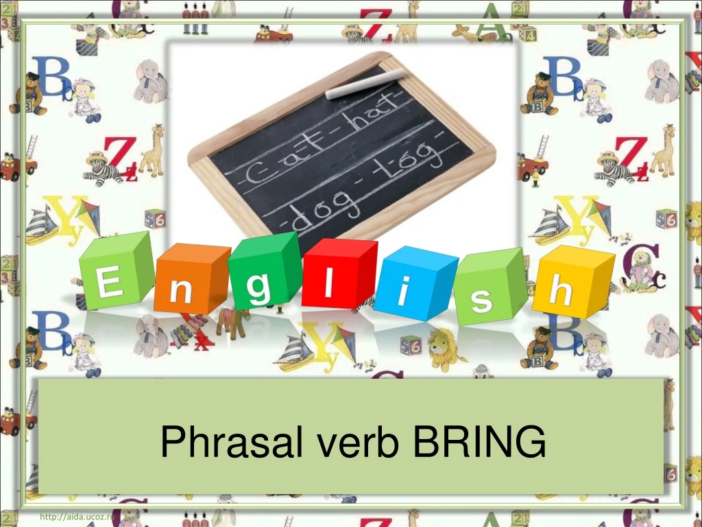 phrasal verb bring