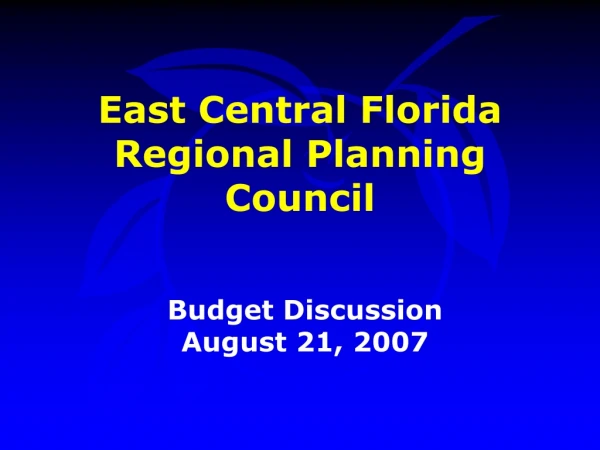 East Central Florida Regional Planning Council