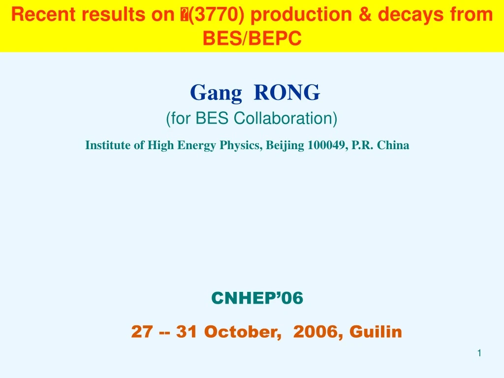 recent results on 3770 production decays from