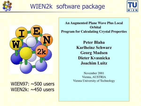 WIEN2k  software package