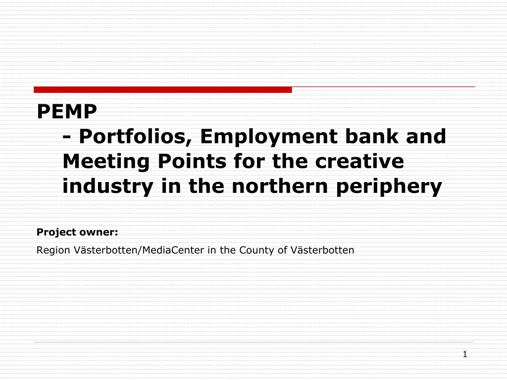 pemp portfolios employment bank and meeting