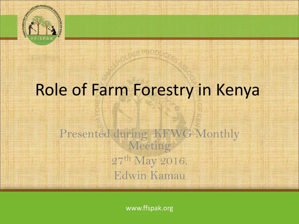 role of farm forestry in kenya