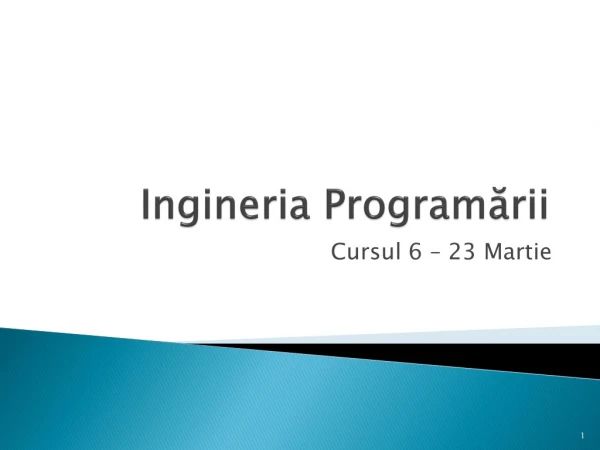 Ingineria  Program ării