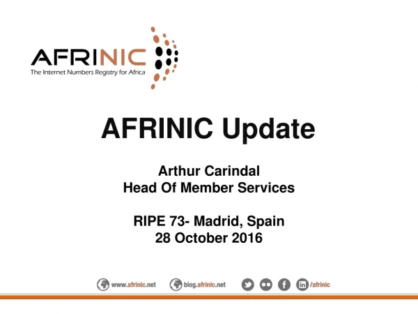 AFRINIC Update