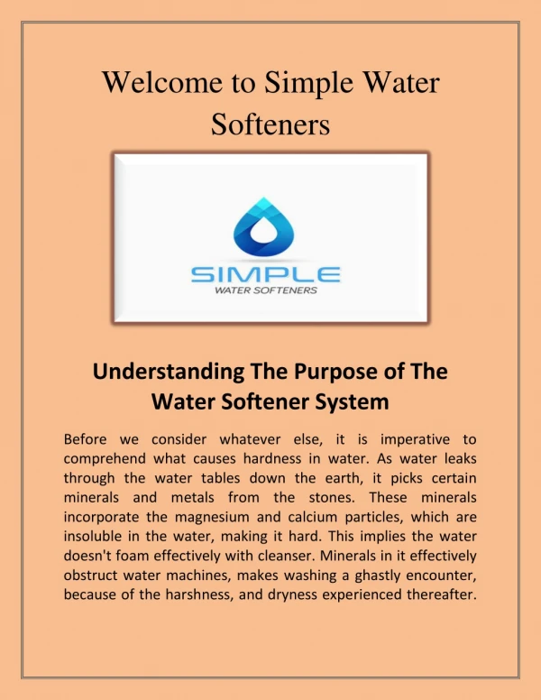 Water Softener , Best Water Softeners - simplewatersofteners.com