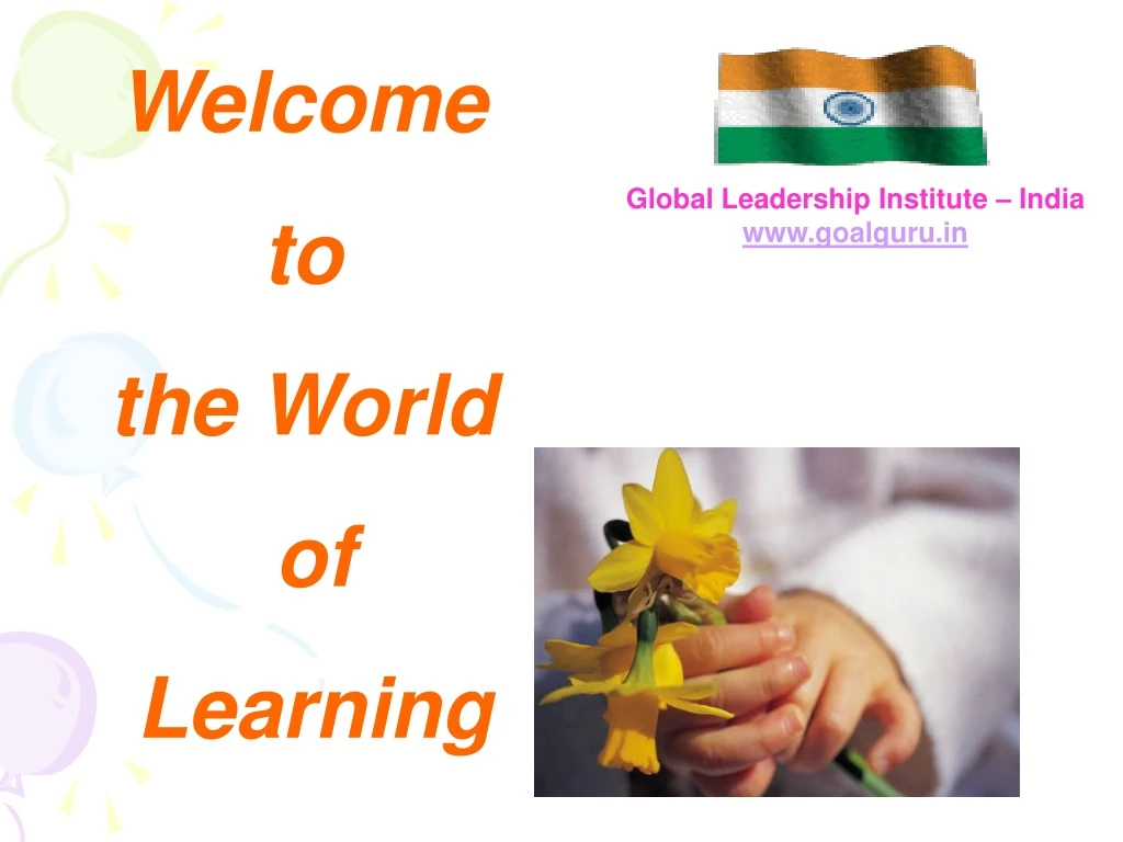 welcome to the world of learning