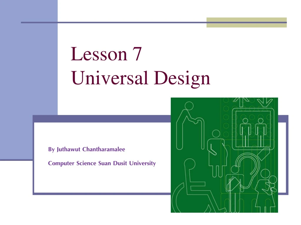 lesson 7 universal design