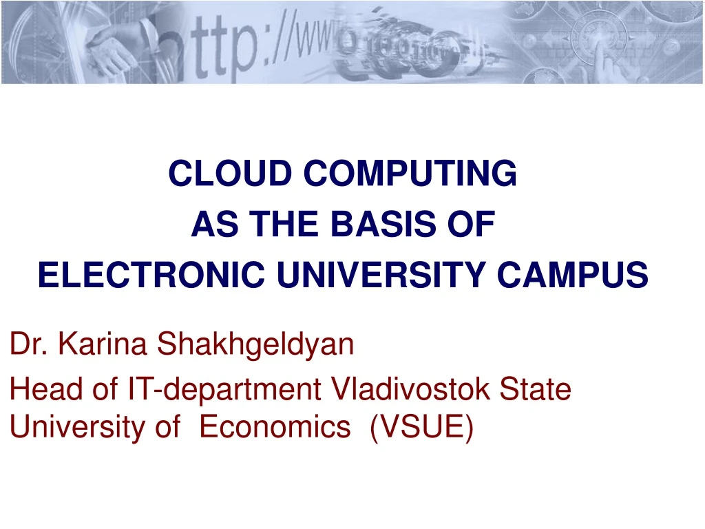 cloud computing as the basis of electronic