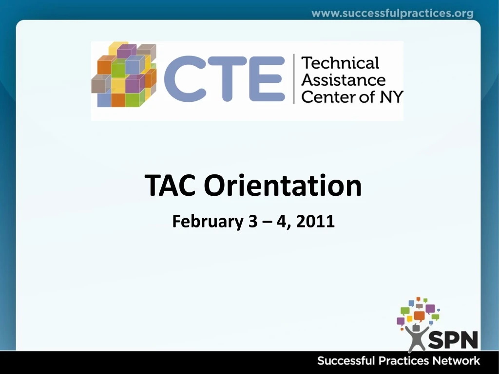 tac orientation february 3 4 2011