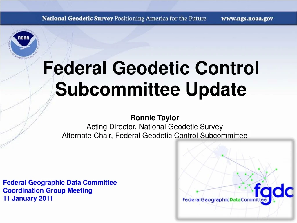 federal geodetic control subcommittee update