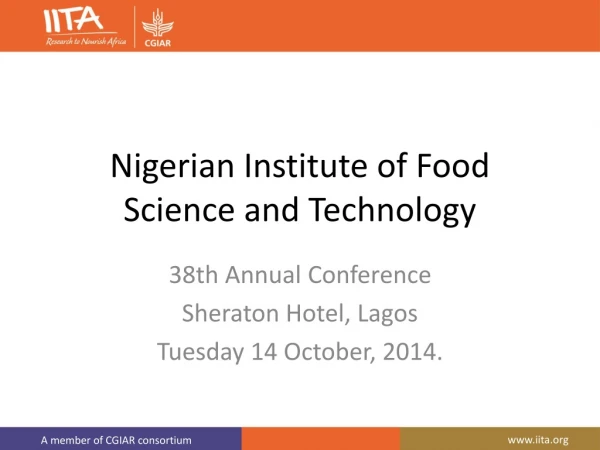 Nigerian Institute of Food Science and Technology