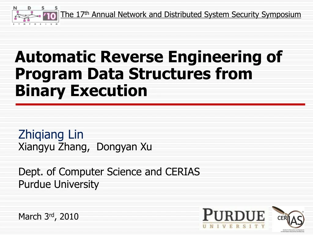 automatic reverse engineering of program data structures from binary execution