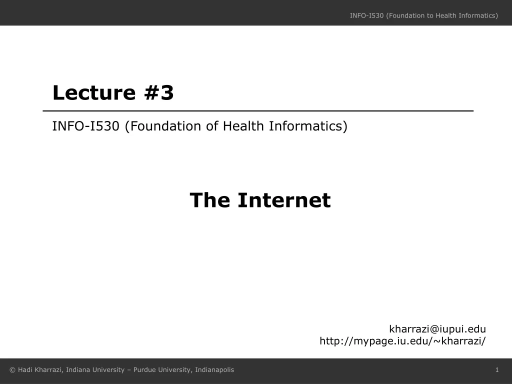 info i530 foundation of health informatics