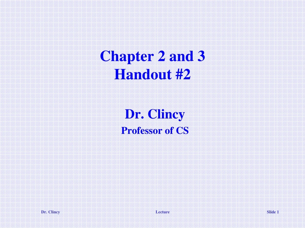 chapter 2 and 3 handout 2