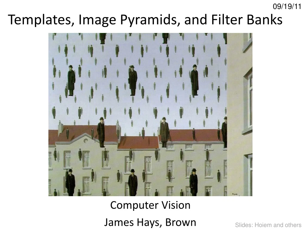 templates image pyramids and filter banks