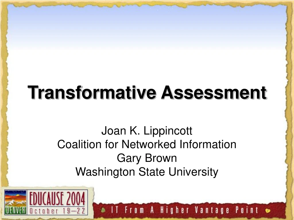 transformative assessment