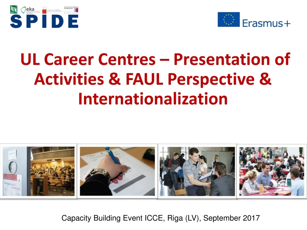 ul career centres presentation of activities faul perspective internationalization
