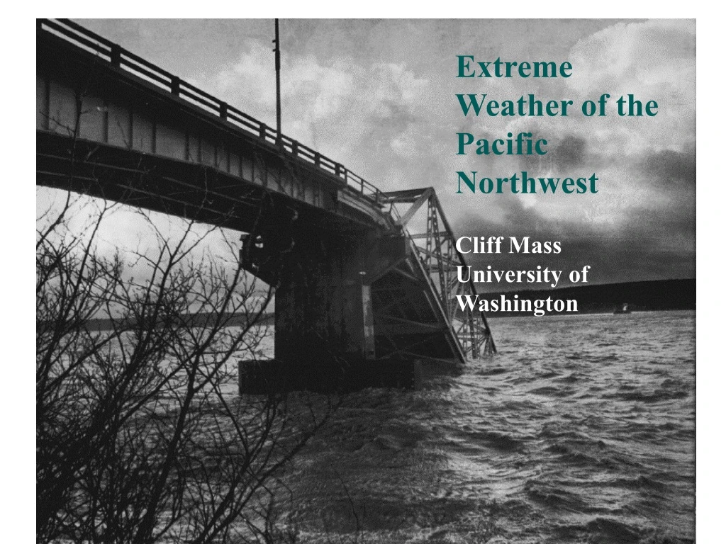 extreme weather of the pacific northwest cliff