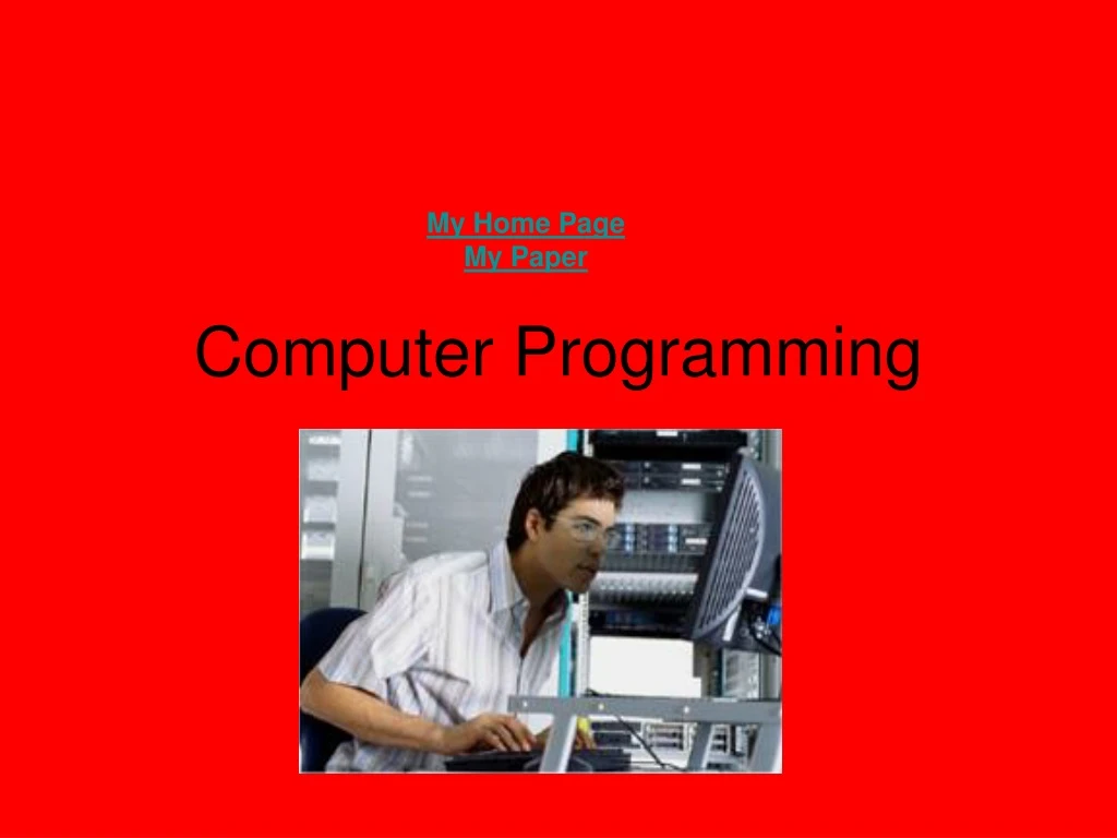 computer programming