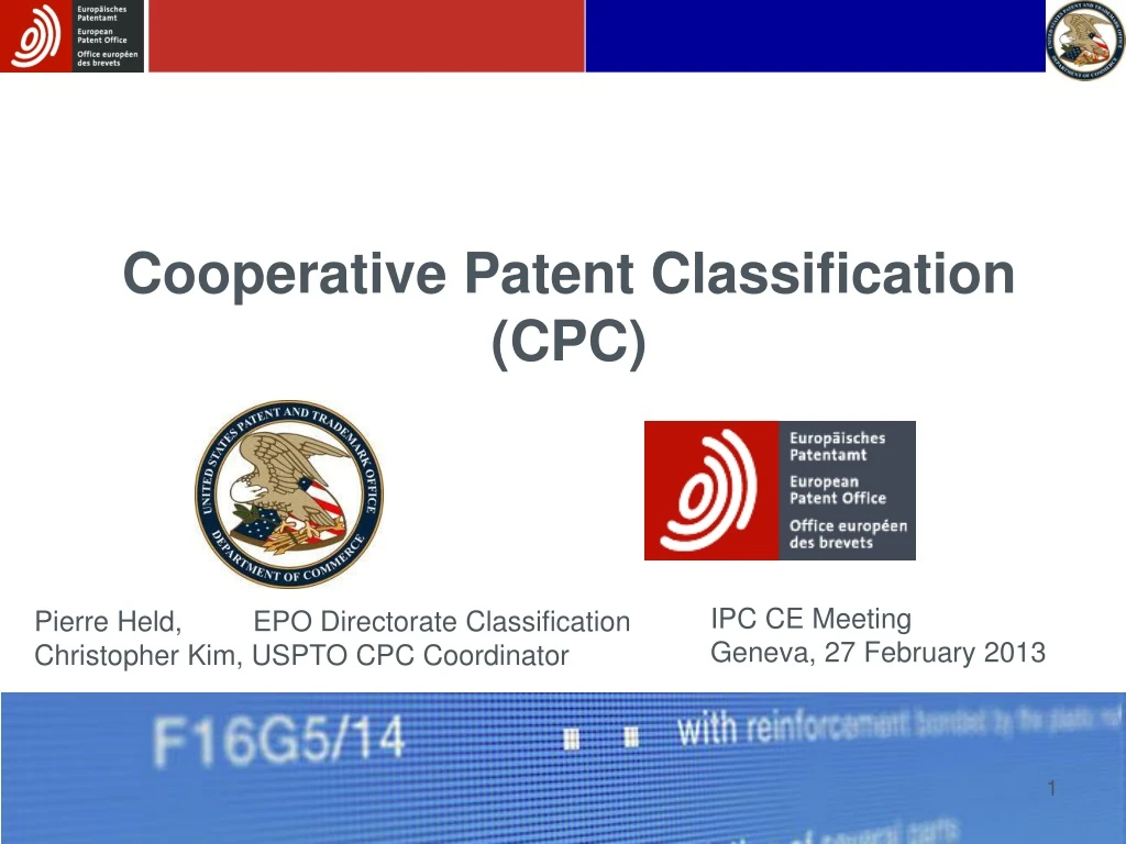 cooperative patent classification cpc