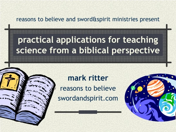 practical applications for teaching science from a biblical perspective