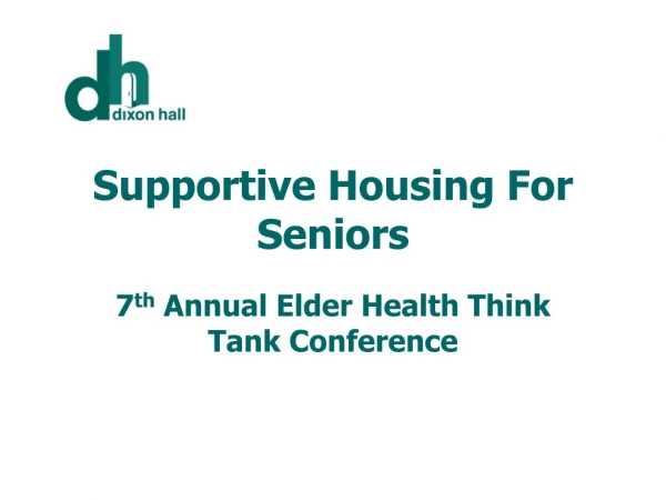 Supportive Housing For Seniors