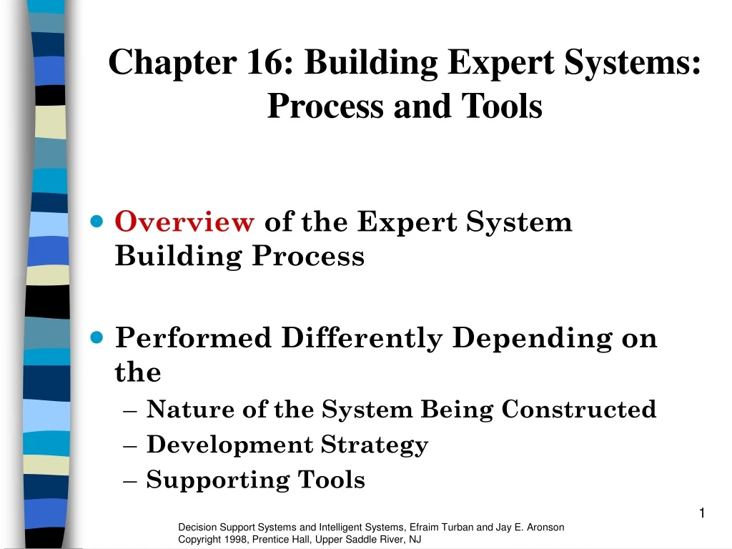 chapter 16 building expert systems process and tools