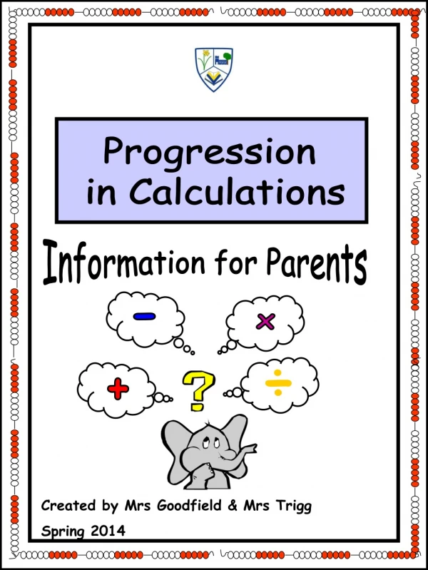 Progression  in Calculations
