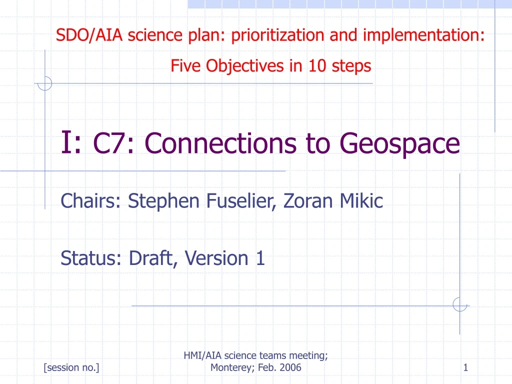 i c7 connections to geospace