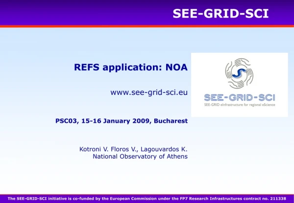 REFS application: NOA