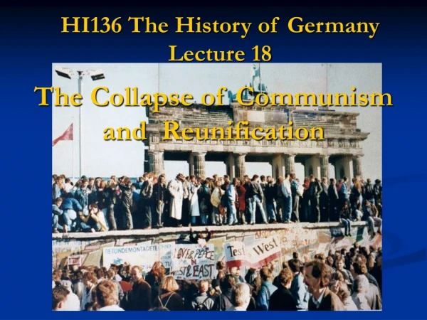 HI136 The History of Germany Lecture 18