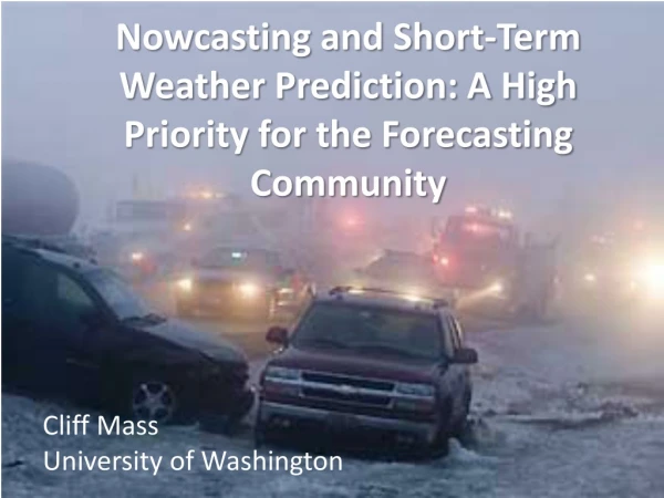 Nowcasting and Short-Term Weather Prediction: A High Priority for the Forecasting Community
