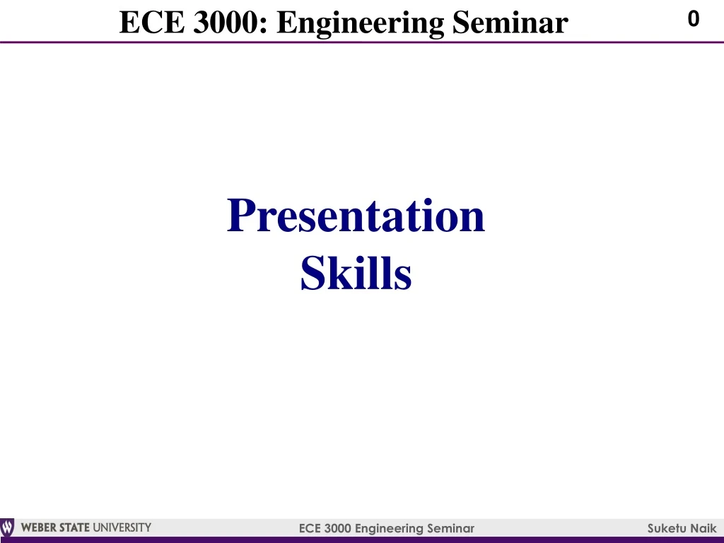 ece 3000 engineering seminar