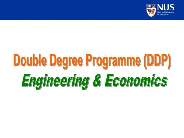 Double Degree Programme (DDP)