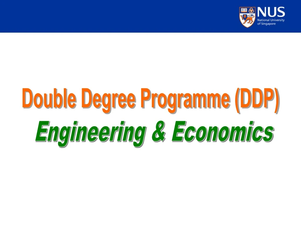 double degree programme ddp
