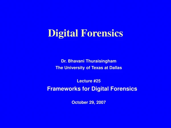 Digital Forensics